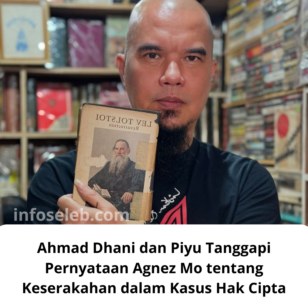 Ahmad Dhani memberikan pernyataan dalam konferensi pers terkait kasus hak cipta dan royalti lagu.